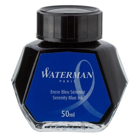 Waterman - Ink Bottle 50ml Serenity Blue | Peter's of Kensington