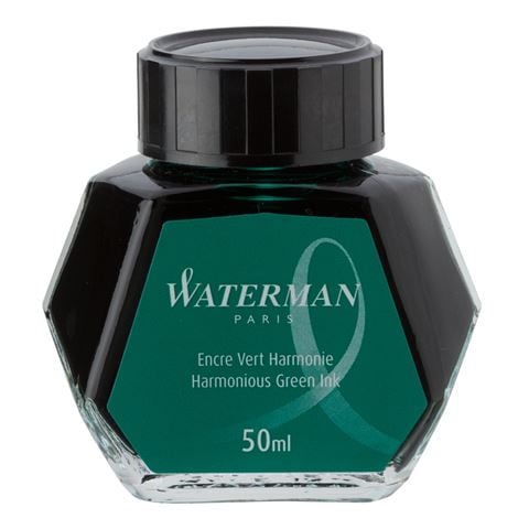 Waterman - Ink Bottle 50ml Harmonious Green | Peter's of Kensington