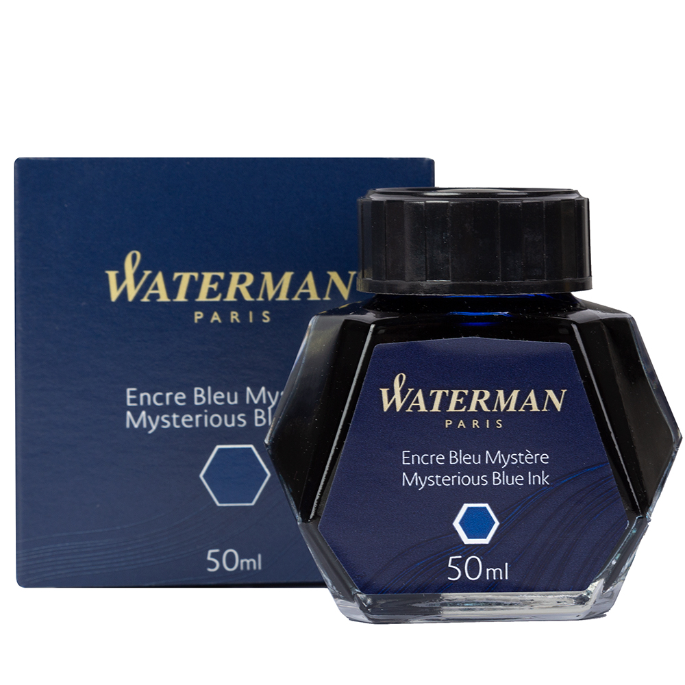 New Waterman Mysterious Blue Ink Bottle 50ml 3034325106694 Ebay