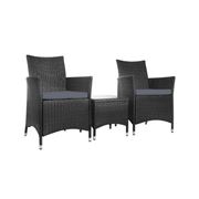 Exterieur Outdoor - Gardeon Outdoor Furniture Black 3pce