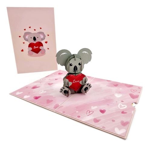 Colorpop - Koala With Love Heart Card Medium