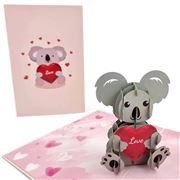 Colorpop - Koala With Love Heart Card Medium