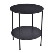 French Country - Benny 2 Tiered Table Black