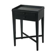 French Country - Saskia Table Black 75x50x36cm