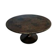 French Country - Pedestal Coffee Table Desert Copper 90x46cm