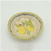 Zanatta - Italian Bowl With Lemons Drawing In Cream Colour