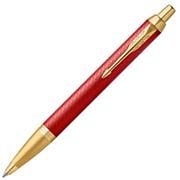 Parker - IM Premium Red with Gold Trim Ballpoint Pen