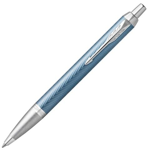 Parker - IM Premium Blue Grey with Chrome Trim Ballpoint Pen