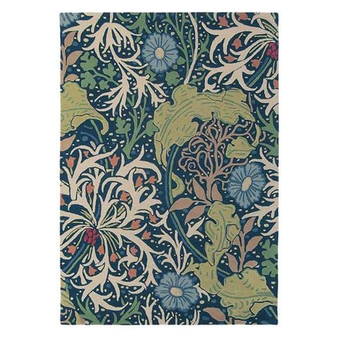 Morris & Co Seaweed Rug Ink 200x140cm - Peter's of Kensington