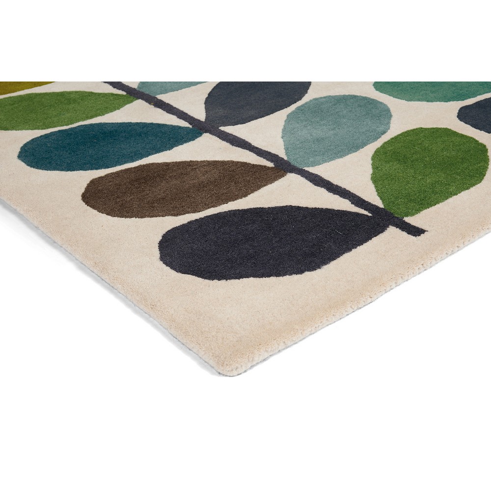 Orla Kiely - Classic Stem Rug Kingfisher 180x120cm | Peter's of Kensington