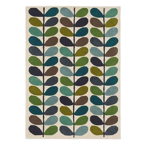 Orla Kiely Classic Stem Kingfisher Rug 280x200cm - Peter's of Kensington