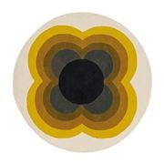 Orla Kiely - Sunflower Yellow Pure New Wool Rug 150x150cm