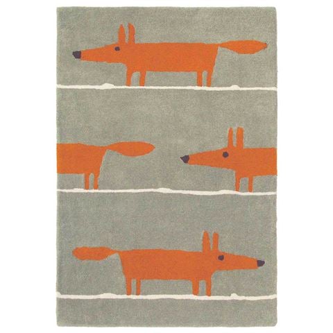 Scion Mr Fox Rug Cinnamon Orange 180x120cm - Peter's of Kensington