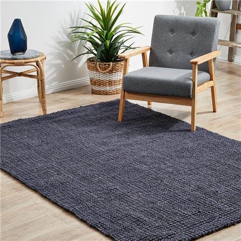 Tapete Rug Atrium Barker Rug Navy Modern 320x230cm - Peter's of Kensington