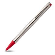 Lamy - Logo Ballpoint Pen Stainless Steel w/Red Trim