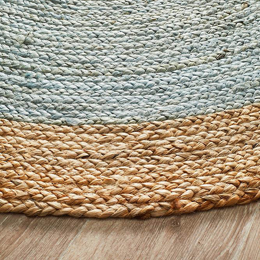 Tapete Rug Blue Coastal Flatwoven Round Rug 120x120cm Peter's of