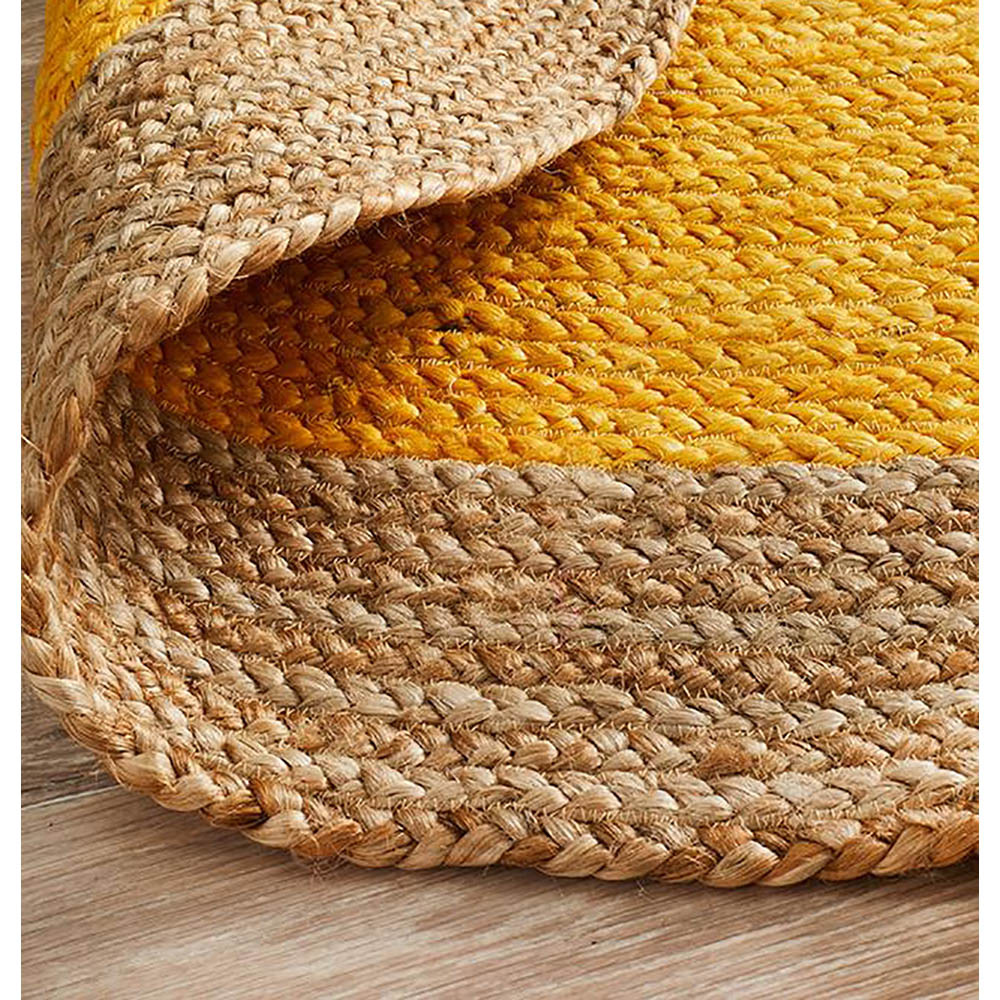 Tapete Rug Yellow Modern Flatwoven Round Rug 200x200cm Peter's of