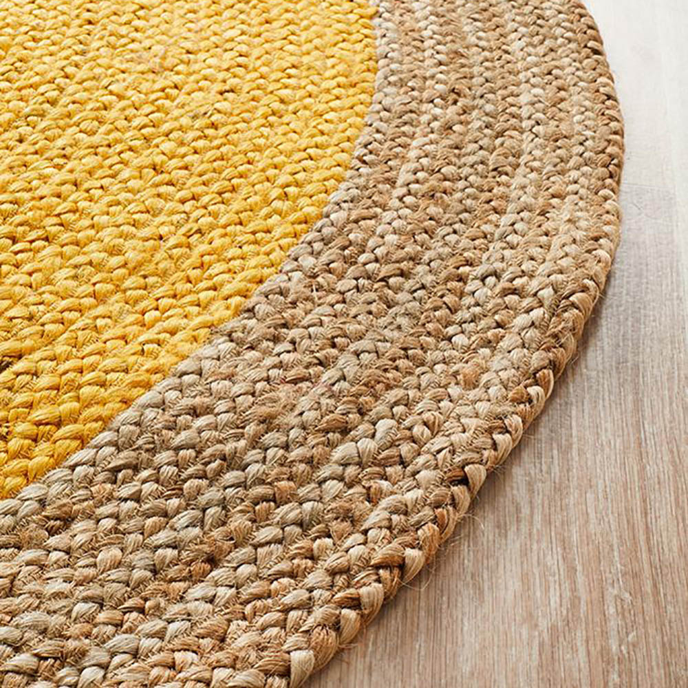 Tapete Rug Yellow Modern Flatwoven Round Rug 240x240cm Peter's of