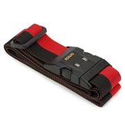 Korjo - Deluxe Luggage Strap with Combination Lock Red