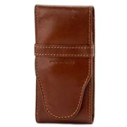 Piquadro - Brown Leather Two Pen Pouch
