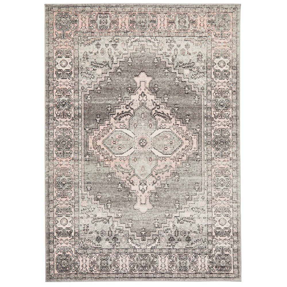 Tapete Rug Dark Grey & Dusty Pink Look Rug 230x160cm Peter's of