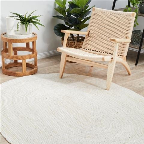 Tapete Rug Bondi Oval Rug White 280x190cm - Peter's of Kensington