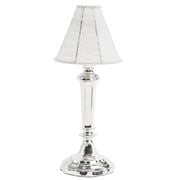 The Enchanted Home - Scalloped Tabletop Lamp Silver