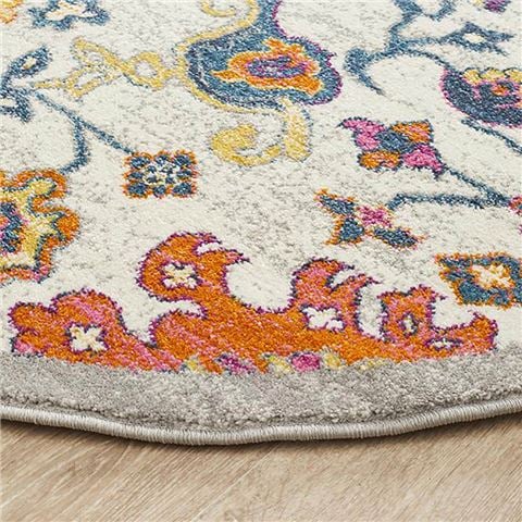 Tapete Rug Babylon Round Wildflower Rug 200cm - Peter's of Kensington