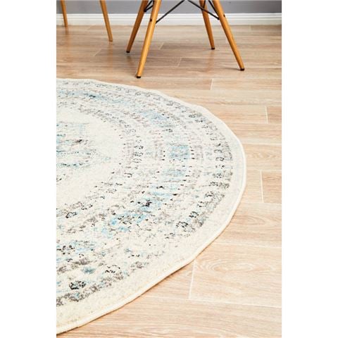 Tapete Rug Century Bohemian Round Rug Off White 200x200cm - Peter's of Kensington