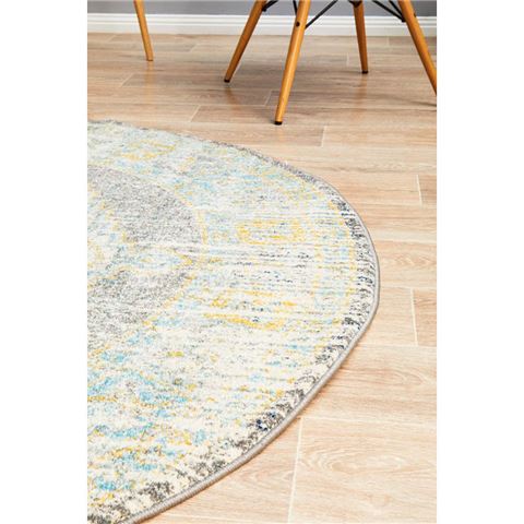 Tapete Rug - Century Bohemian Rug Grey Multi 150x150cm