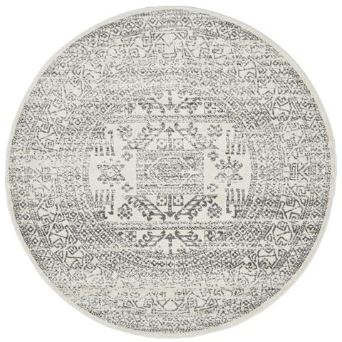 Tapete Rug - Chrome Addison Round Rug Silver 150x150cm
