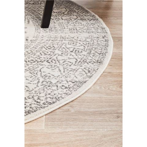 Tapete Rug Chrome Addison Round Rug Silver 240x240cm - Peter's of Kensington