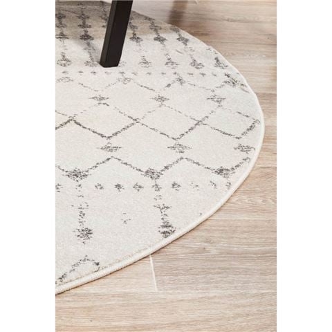 Tapete Rug Chrome Elsa Round Rug Silver 240x240cm - Peter's of Kensington