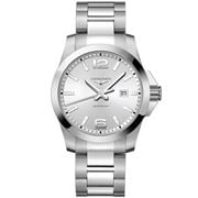 Longines - Conquest Silver Dial Stainless Steel Watch 43mm