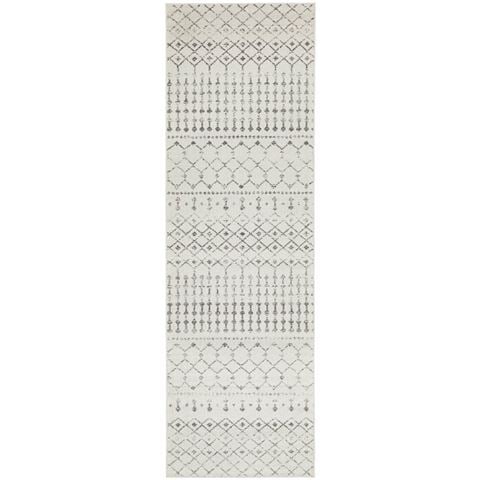 Tapete Rug - Chrome Elsa Runner Rug Silver 300x80cm