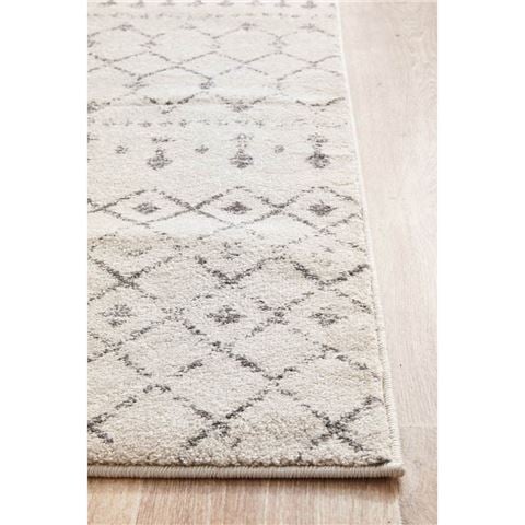 Tapete Rug Chrome Elsa Runner Rug Silver 400x80cm - Peter's of Kensington