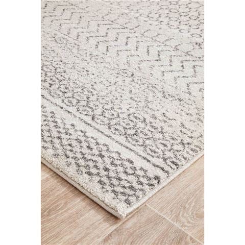 Tapete Rug Chrome Harper Rug Silver 400x80cm - Peter's of Kensington