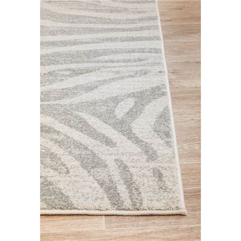Tapete Rug Chrome Savannah Zebra Print Rug 330x240cm - Peter's of Kensington