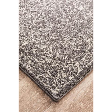 Tapete Rug Evoke Fleur Rug Grey 290x200cm - Peter's of Kensington