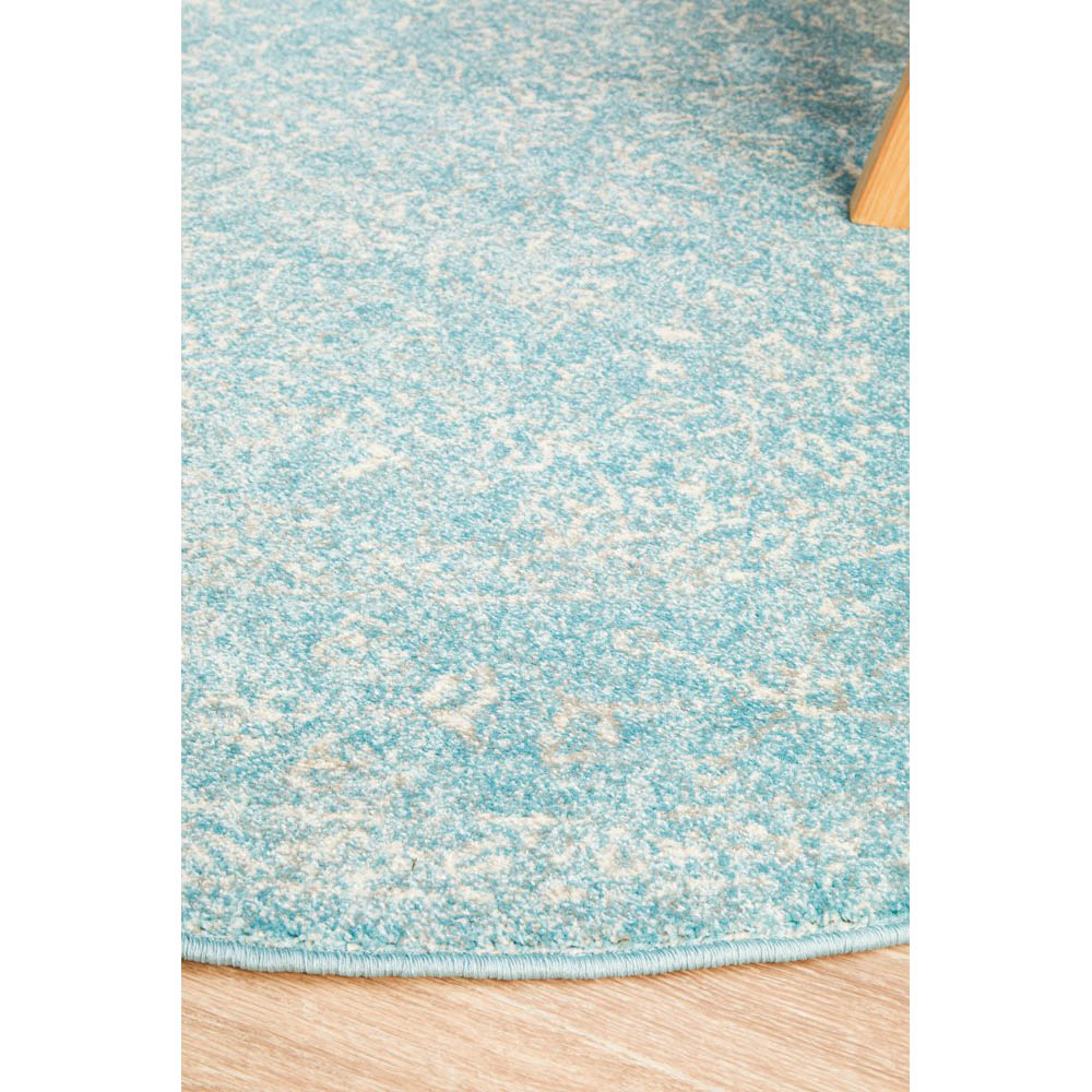 Tapete Rug Blue Coastal Round Rug 150x150cm Peter's of Kensington