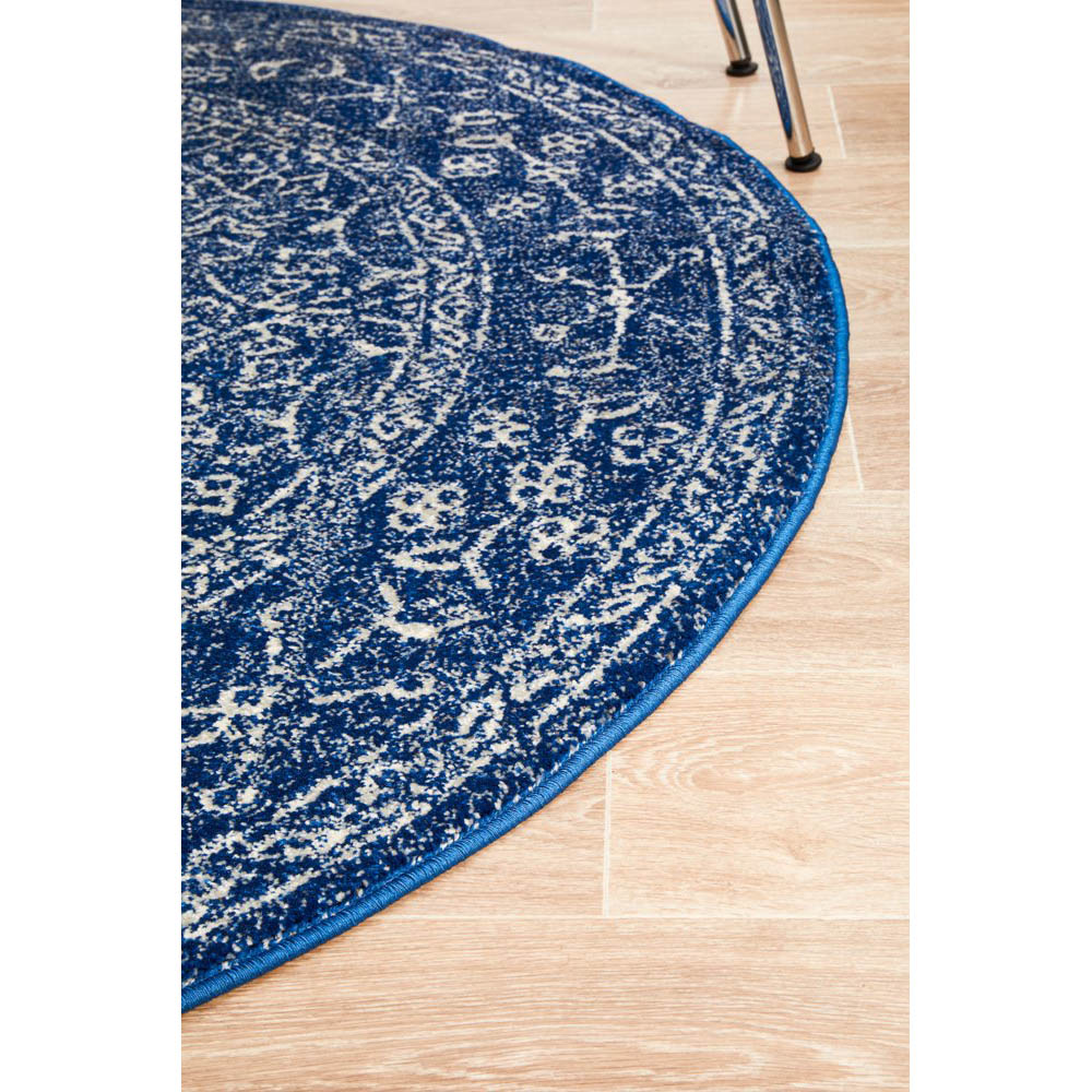 Tapete Rug Navy Fade Round Rug 240x240cm Peter's of Kensington