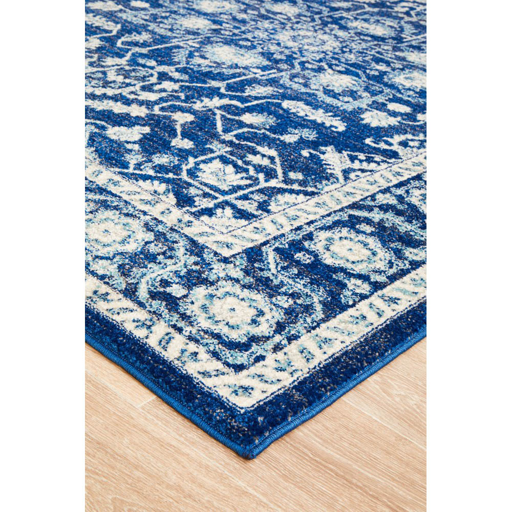 Tapete Rug Navy Border Rug 230x160cm Peter's of Kensington