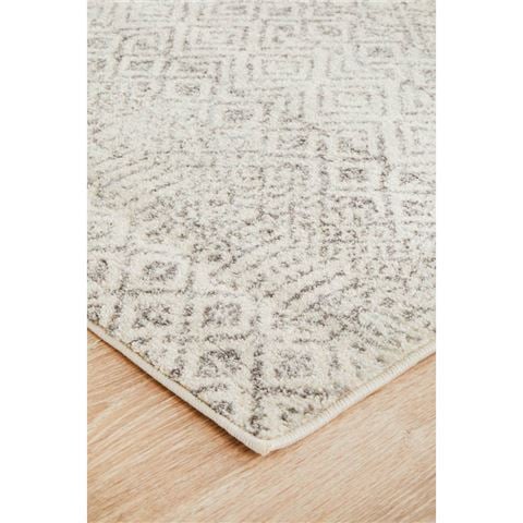 Tapete Rug Evoke Runner Rug Grey Scandi 300x80cm - Peter's of Kensington