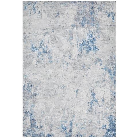 blue silver carpet