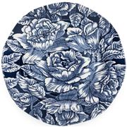 Burleigh - Ink Blue Hibiscus Plate 19cm