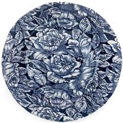 Burleigh - Ink Blue Hibiscus Dinner Plate 26.5cm