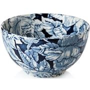 Burleigh - Ink Blue Hibiscus Footed Bowl Mini 12cm