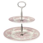 Burleigh - Pink Asiatic Pheasants Cake Stand 2 Tier