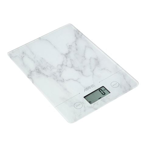 Avanti - Compact Kitchen Scale White Marble