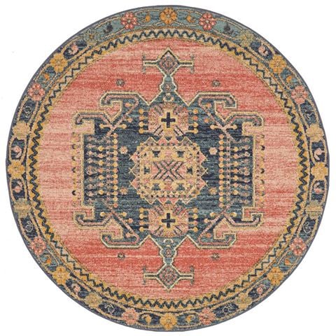 Tapete Rug Legacy Aztec Round Rug Earth 150x150cm - Peter's of Kensington